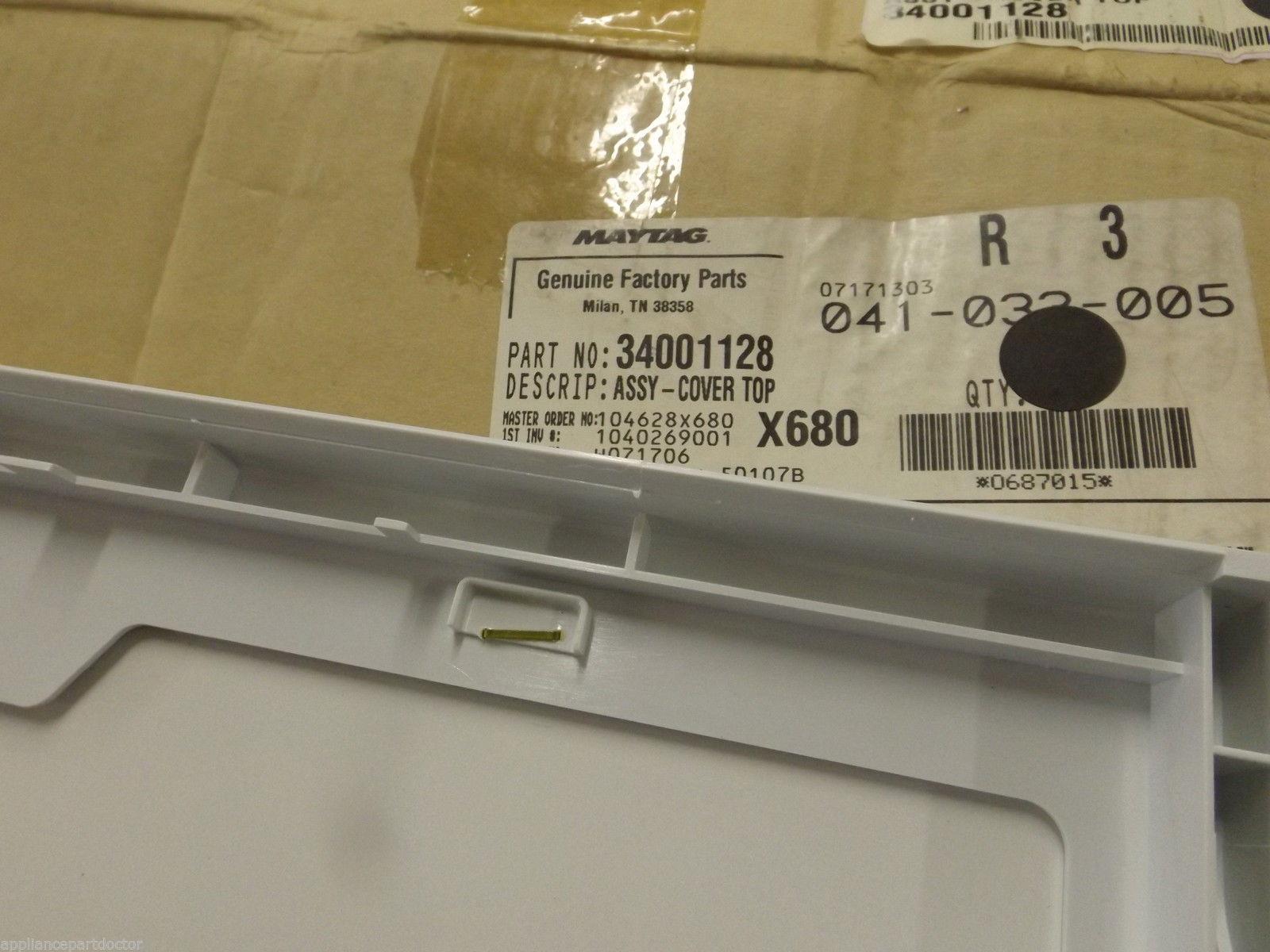Maytag Washer 34001128 Assy, cover Top NEW IN BOX Maytag Washer 34001128 Assy, cover Top NEW IN BOX